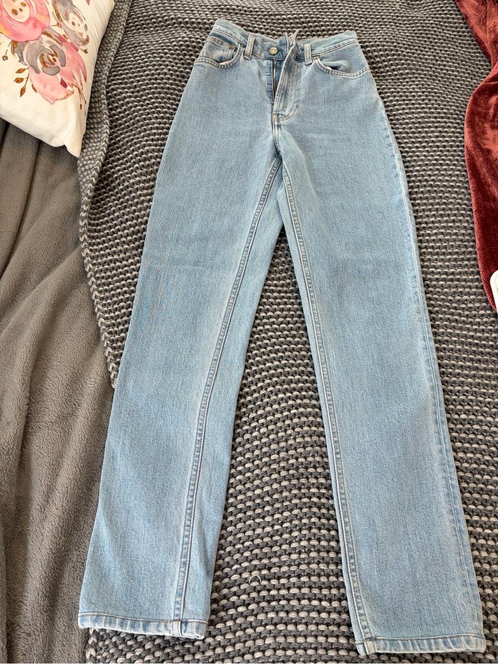 Helmut Lang Light Blue Straight Leg Jeans